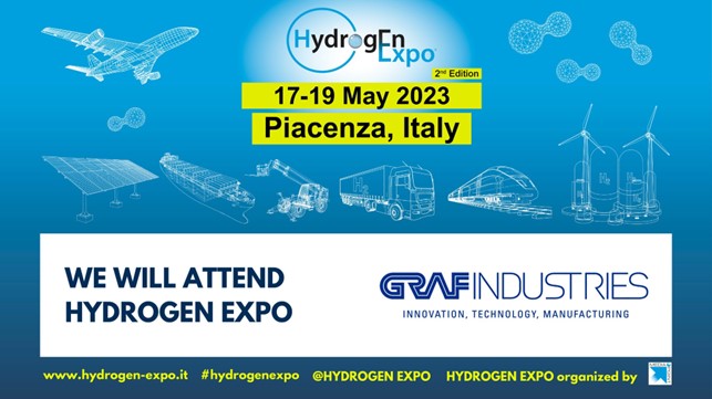 GRAF Gastech at HYDROGEN EXPO, May 17th – 19th,  Piacenza